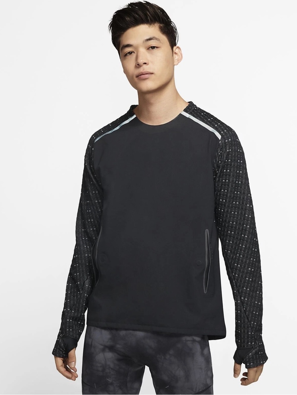 Nike Men’s Tech Pack Black Running Small  Shirt